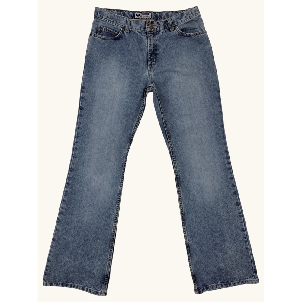 Old Navy Brand Boot-Cut Jeans Medium Wash Blue Cotton Denim Size 16 1/2 Vintage